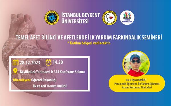 temel-afet-bilinci-ve-afetlerde-ilk-yardim-farkindalik-seminerii