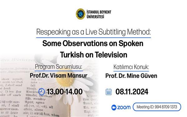 Respeaking as a Live Subtitling Method