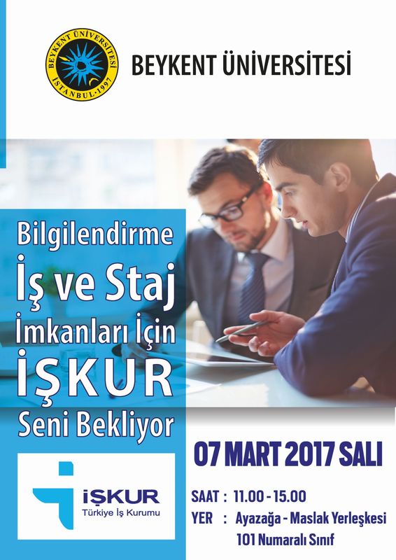 Bilgilendirme ve Staj İmkanları İçin İŞKUR Seni Bekliyor