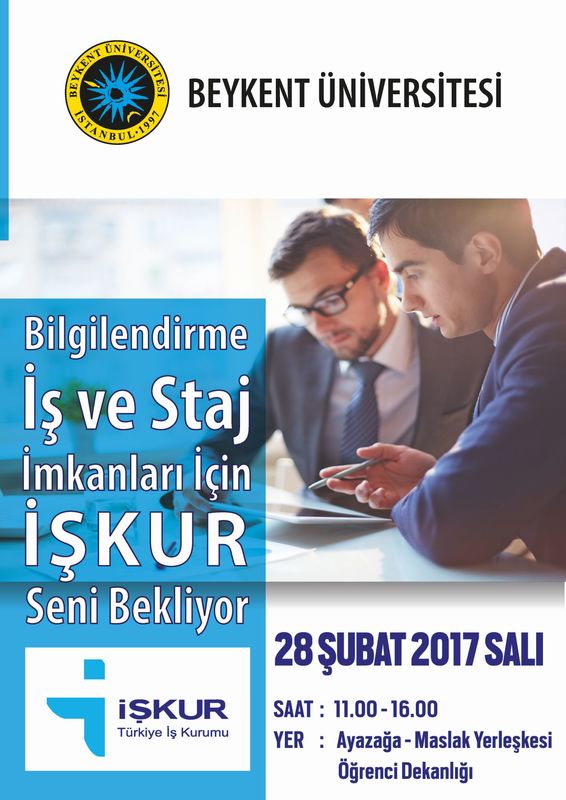 Bilgilendirme İş ve Staj İmkanları İçin İŞKUR Seni Bekliyor