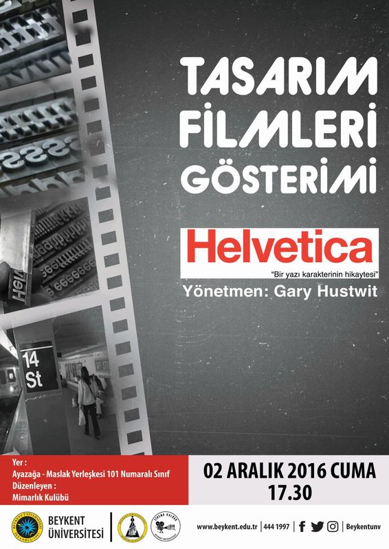 Tasarım Filmleri Gösterimi Helvetica